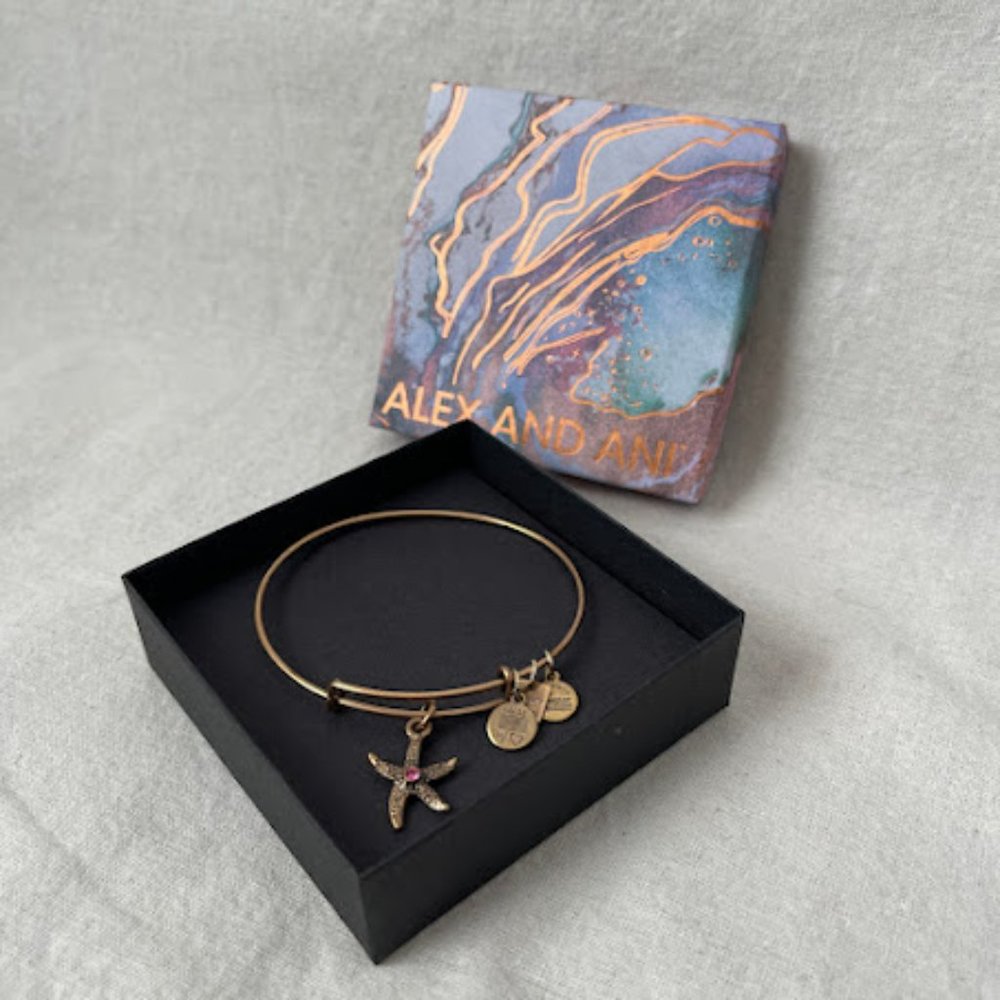 Alex and Ani Starfish Charm Bangle Bracelet